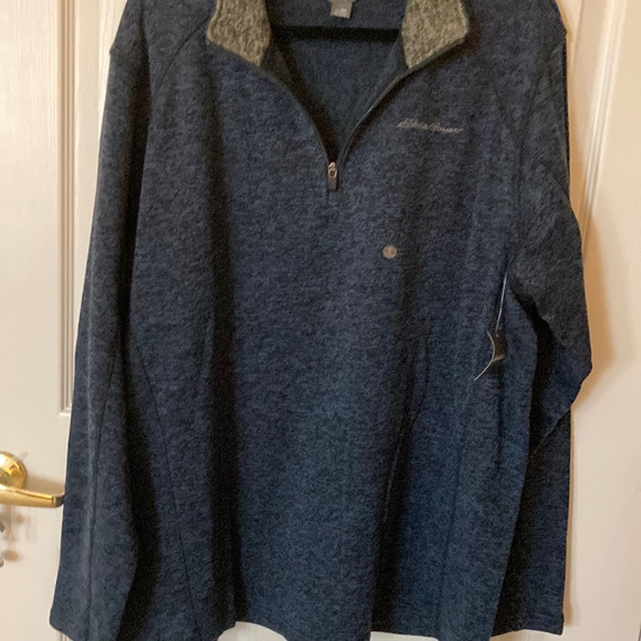 Eddie Bauer Other - Brand new w/ tags Eddie Bauer mens fleece/ knit 1/4 zip collared shirt